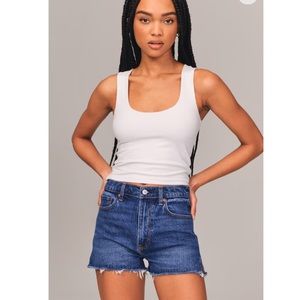 The Mom Short High Rise jean shorts